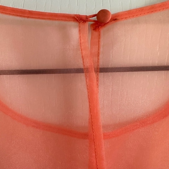 Betsey Johnson coral cocktail dress size 10 - Picture 5 of 8